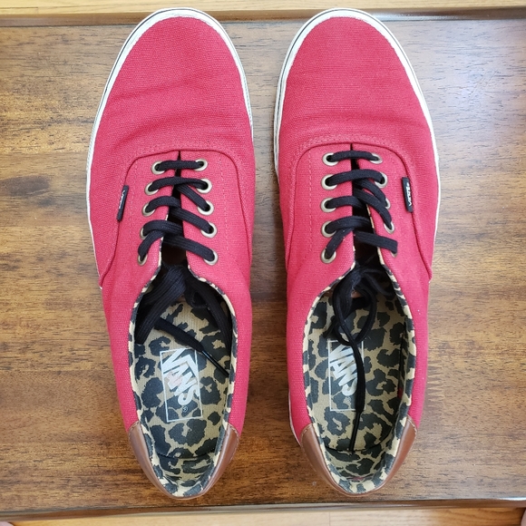 red leopard vans